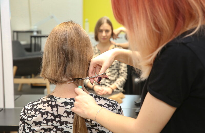 cutting hair for cancer wigs